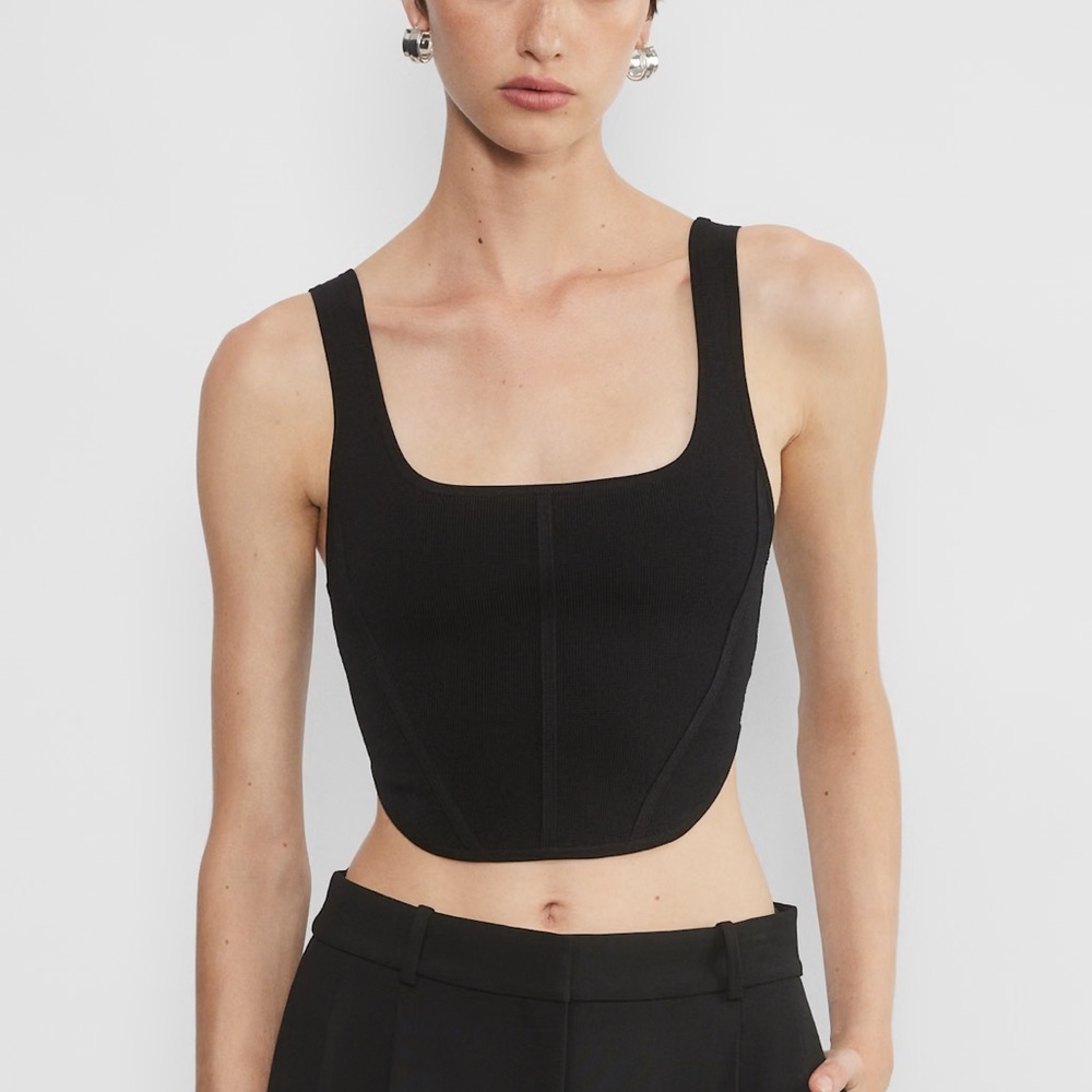 Babaton Sculpt Knit Bustier Tank